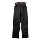 【中古】INULEASH フェイクレザーパンツ 01210515 W23 ブラック サイズ:S 【090225】(アンリーシュ)