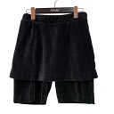 【中古】Po/ 23SS Velor skirt leggings ショートパンツ P2332-CP12 ブラック サイズ:F 【090225】(ポイ)