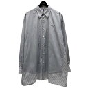 【中古】OAMC 23SS ストライプ ロングシャツ 23E28OAY11 ホワイト サイズ:M 【100225】(オーエーエムシー)