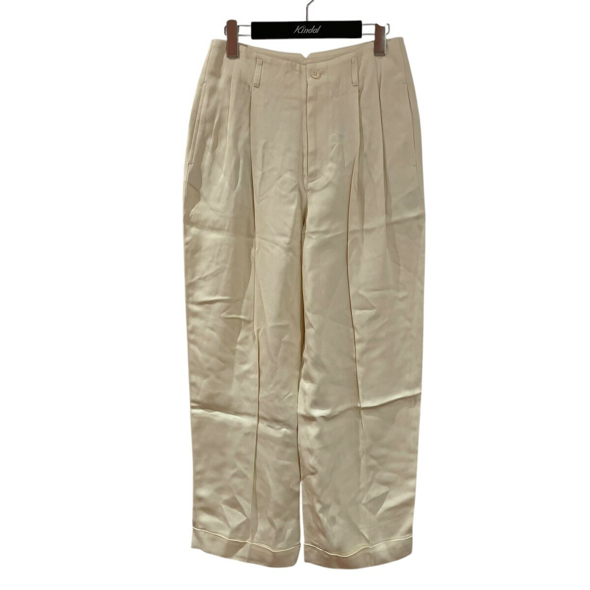 【中古】POLO RALPH LAUREN relaxed straight fit スラックス 211748242001 アイボリー サイズ:0 【100225】(ポロラルフローレン)