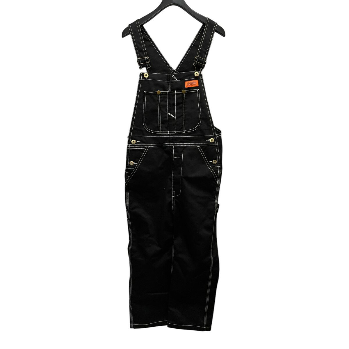 【中古】UNIVERSAL OVERALL オーバーオール P2131808-A ブラック サイズ:P 【120225】(ユニバーサル・オーバーオール)