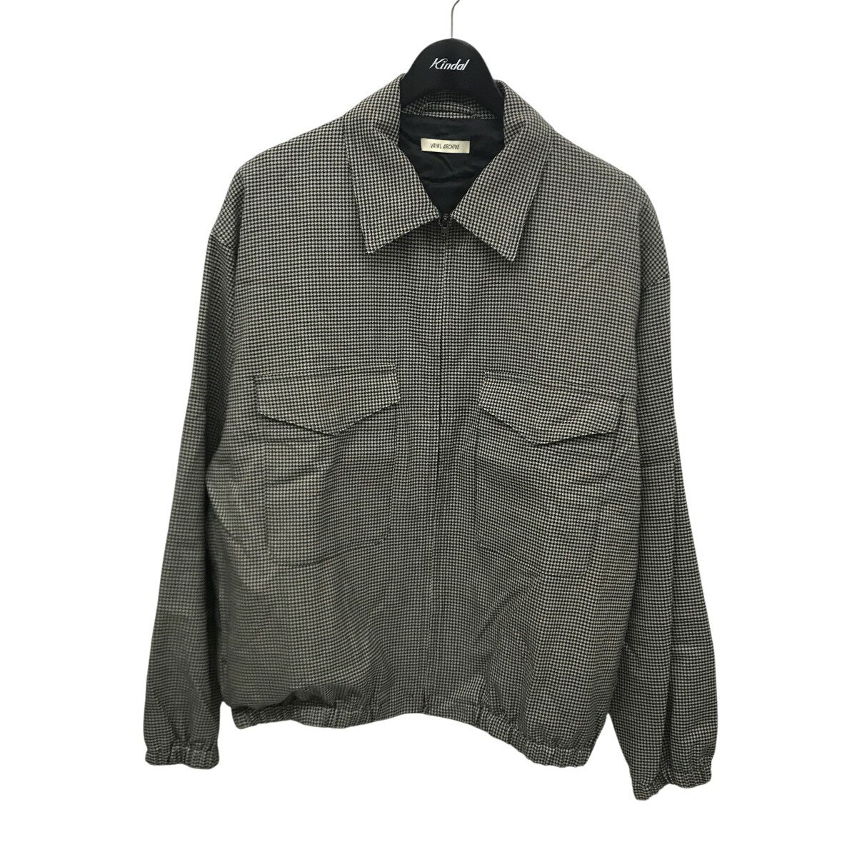 【中古】VAINL ARCHIVE AHB JKT ジップジャケット VAS22001 ブラック×ホワイト サイズ:M 【120225】(ヴァイナルアーカイブ)