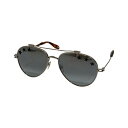 【中古】GIVENCHY サングラス GV7057 シルバー×ブラック 【120225】(ジバンシィ)