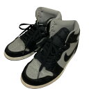 【中古】NIKE Women’s Air Jordan 1 Retro High OG Medium Grey ハイカットスニーカー DZ2523-001 グレー×ブラック サイズ:23.5cm 【120225】(ナイキ)(4)