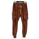 【中古】RICK OWENS21SS MASTODON CARGO PANTS カーゴパンツ RU21S6396 BA ブラウン サイズ:SIZE 46【価格見直し】(4)