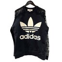 【中古】adidas×STELLA McCARTNEYブランドロゴ長袖シャツ 536026 SLW42 ブラック サイズ:SIZE M【価格見直し】