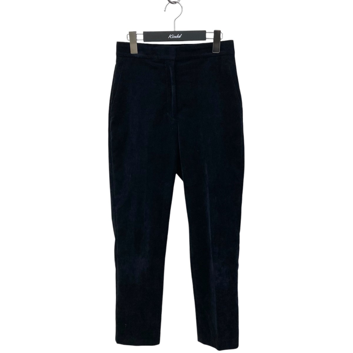 【中古】IENA24AW ベルベットテーパードパンツ 24030914309030 ブラック【価格見直し】