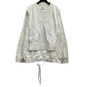 【中古】MM6 Maison Margiela20SS レイヤードボクシースウェット ホワイト サイズ:S【価格見直し】