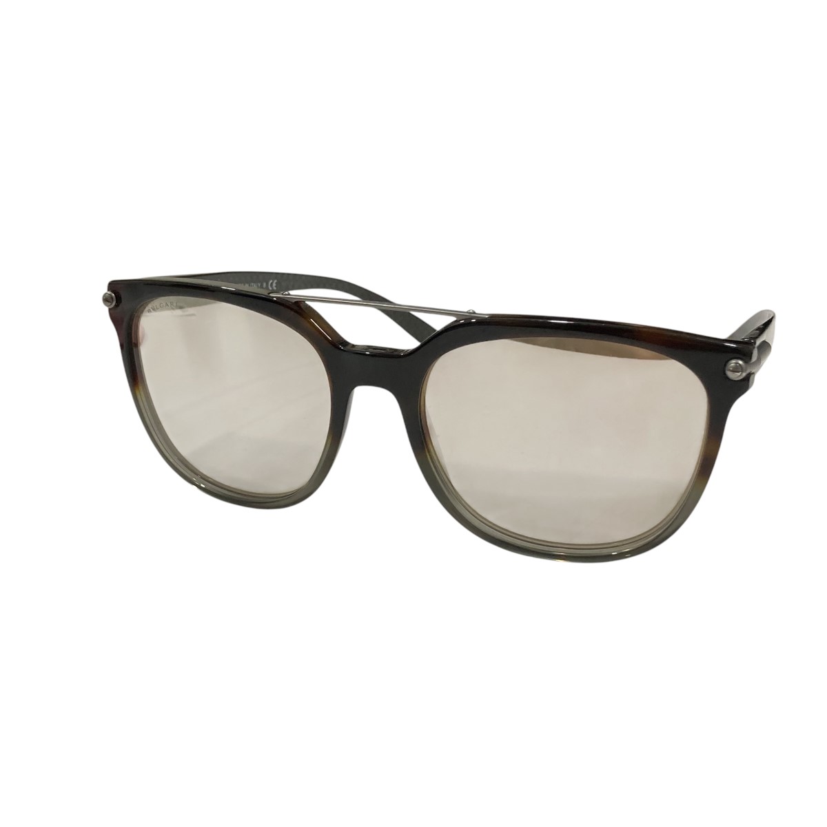 【中古】BVLGARI サングラス ブラウン×シルバー 【130225】(ブルガリ)