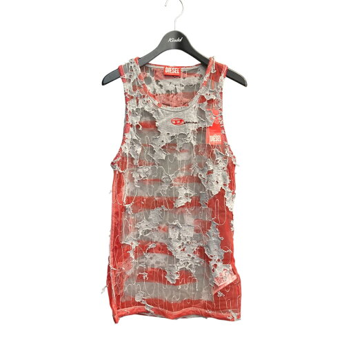 【中古】DIESEL Damiano David JERSEY TOPS シアータンクトップ A17758 レッド サイズ:M 【130225】(ディーゼル) 【中古】DIESEL Damiano David JERSEY TOPS シアータンクトップ A17758 レッド サイズ:M 【130225】(ディーゼル)