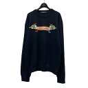 【中古】LOUIS VUITTON 22SS インターシャニット RM221M DLB ネイビー サイズ:XL 【140225】(ルイヴィトン)