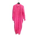 【中古】ENFOLDLONG-SHIRT-DRESS ドレス 300HS233-1630 ショッキングピンク サイズ:36【価格見直し】