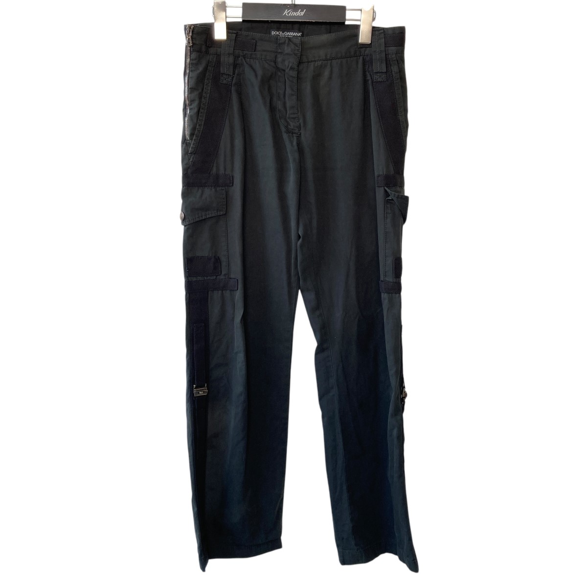 【中古】DOLCE & GABBANA04SS カーゴパンツ ブラック サイズ:38【価格見直し】