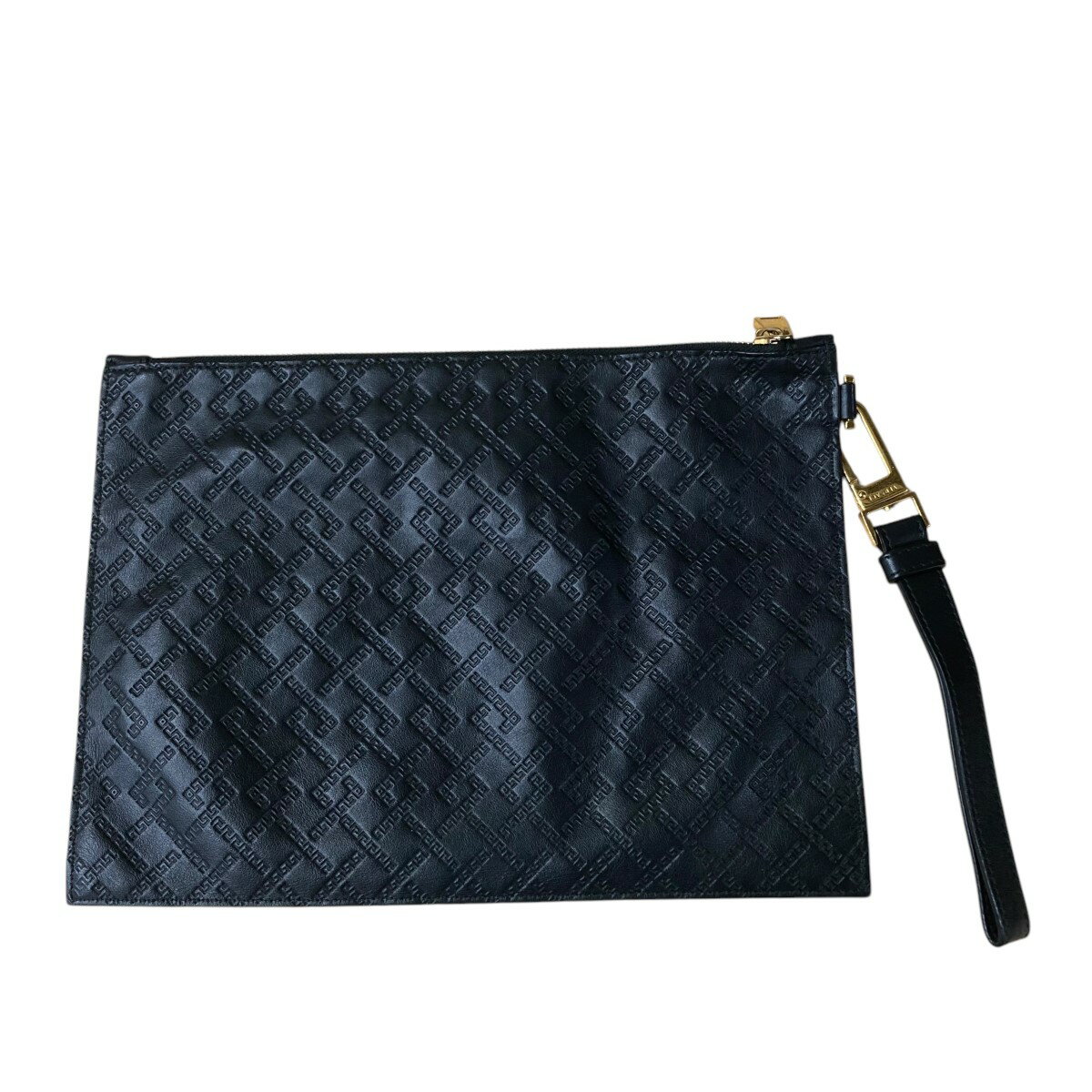 【中古】VERSACE　クラッチバッグ ブラック 【150225】（ヴェルサーチ）