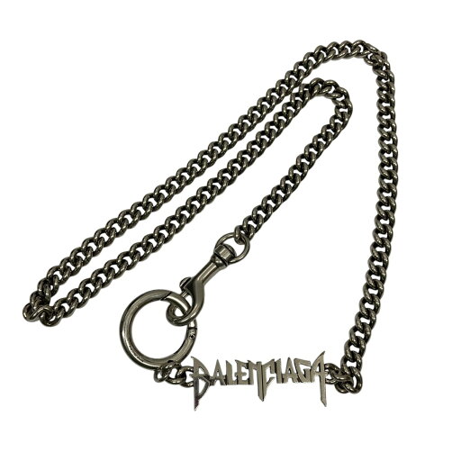 【中古】BALENCIAGA タイポロゴウォレットチェーン シルバー サイズ:ONESIZE 【150225】(バレンシアガ) 【中古】BALENCIAGA タイポロゴウォレットチェーン シルバー サイズ:ONESIZE 【150225】(バレンシアガ)