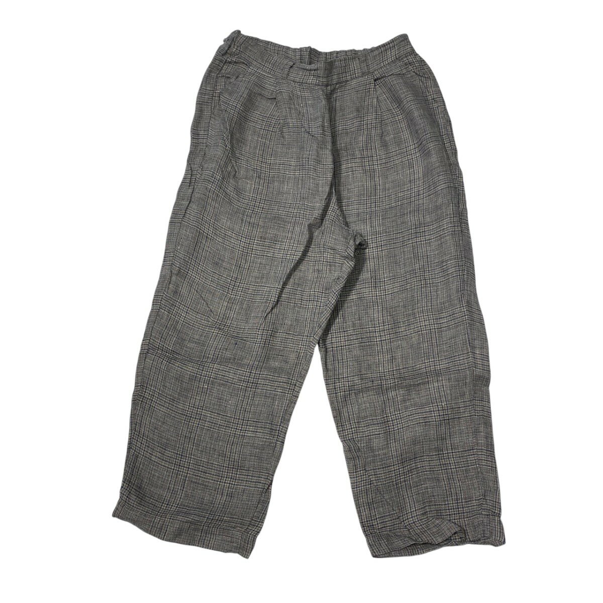 【中古】nest Robe チェック イージーパンツ 01233-1424 グレー サイズ:Free 【160225】(ネストローブ)