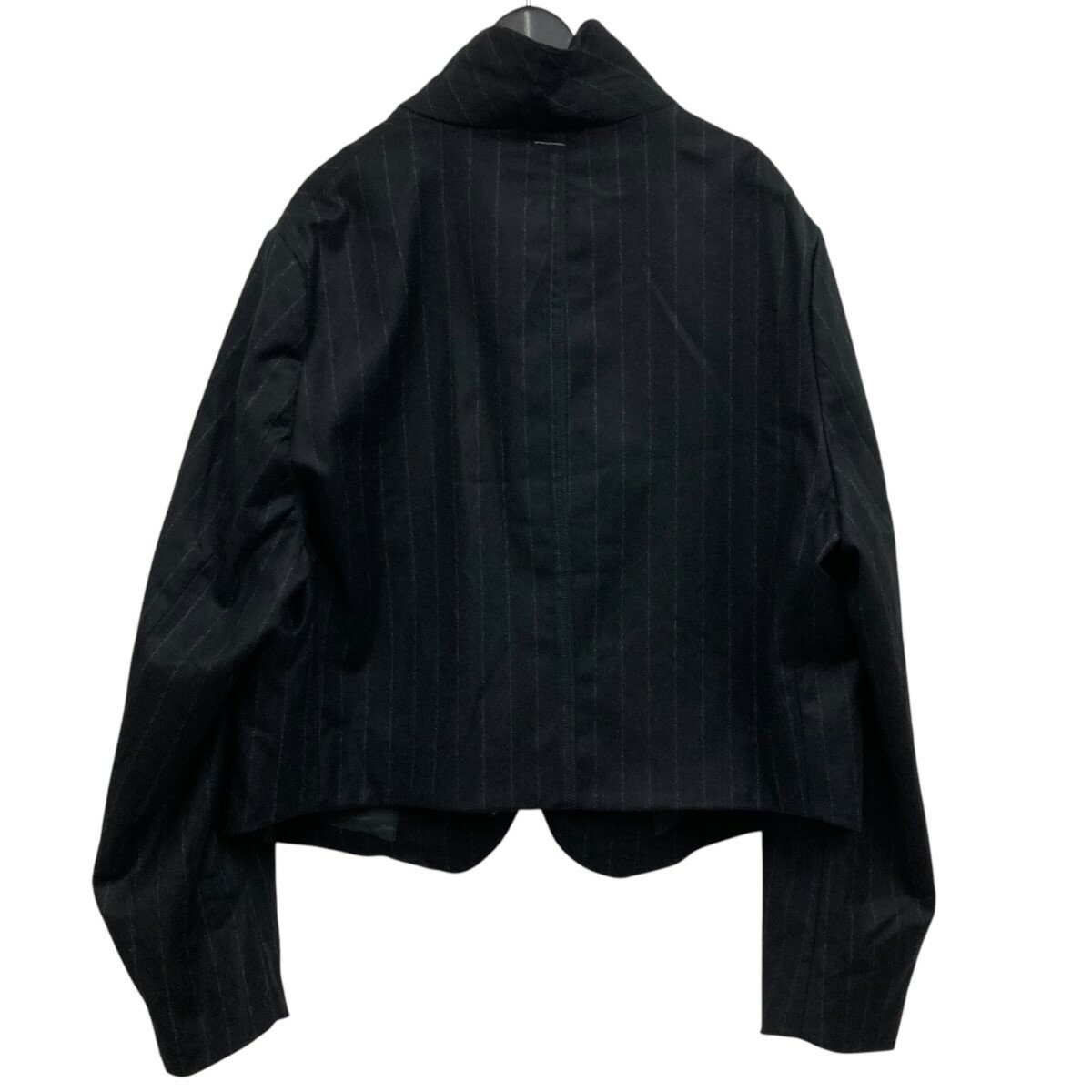【中古】SHINYA KOZUKA24AW ANTIQUE JACKET CHALK STRIPE ストライプジャケット ブラック サイズ：XL【価格見直し】