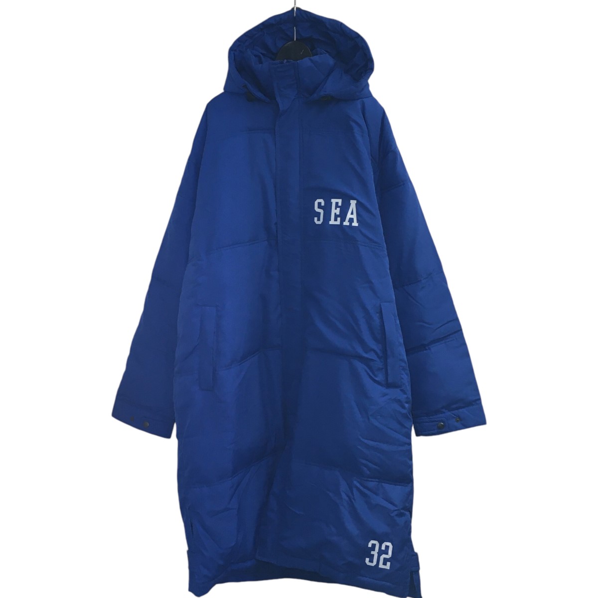 【中古】WIND AND SEAダウンコート WDS LT80 30 ブルー サイズ：M【価格見直し】