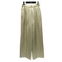 【中古】yori サテンワイドパンツ YR22-24044SP イエロー サイズ:36 【170225】(ヨリ)