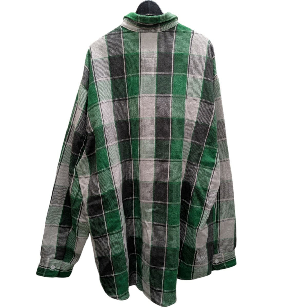 【中古】BOWWOWネルシャツ グリーン サイズ：-【価格見直し】