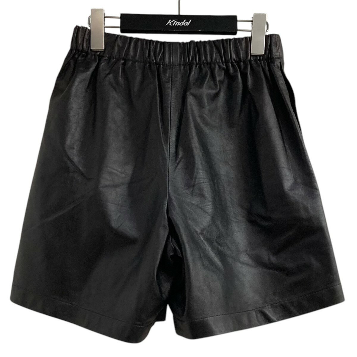 【中古】AMIRI　レザーショーツ ブラック サイズ：36 【180225】（アミリ）