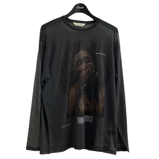 【中古】beautiful peopleプリントロングスリーブTシャツ 1525310014 extinc ブラック サイズ:38【価格見直し】 【中古】beautiful peopleプリントロングスリーブTシャツ 1525310014 extinc ブラック サイズ:38【価格見直し】