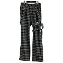 【中古】TRAVAS TOKYO ボンテージパンツ 2635600100 グレー×ブラック サイズ:F 【190225】()