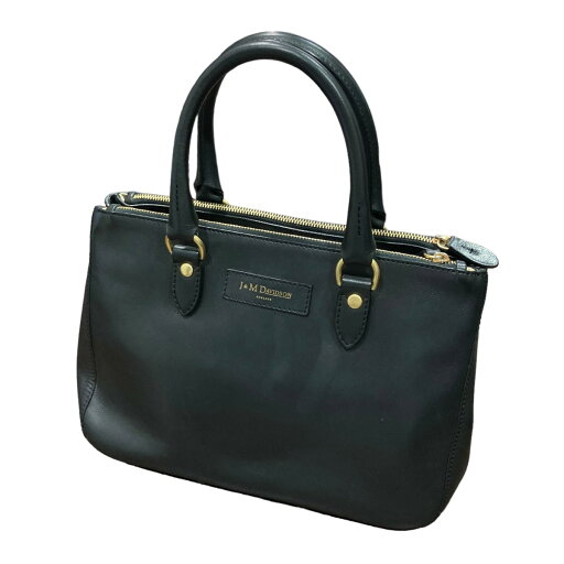 【中古】J&M DAVIDSONレザーハンドバッグ ブラック【価格見直し】 【中古】J&M DAVIDSONレザーハンドバッグ ブラック【価格見直し】