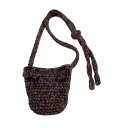 【中古】Kota Gushiken Hand Crochet People Bag ニットショルダーバッグ グリーン×レッド×イエロー 【190225】(コウタ グシケン)(4)