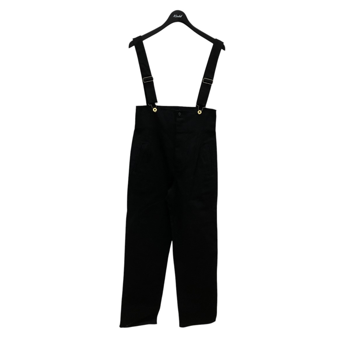 【中古】UNIVERSAL OVERALL オーバーオール ブラック サイズ:M 【200225】(ユニバーサル・オーバーオール)