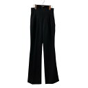 【中古】mame kurogouchi Wool Gabardine Flared Trousers スラックスパンツ MM23FW-PT011 ブラック サイ...