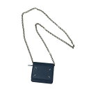 【中古】Maison Margiela SMALL CHAIN WALLET チェーンウォレット ブルー 【210225】(メゾンマルジェラ)