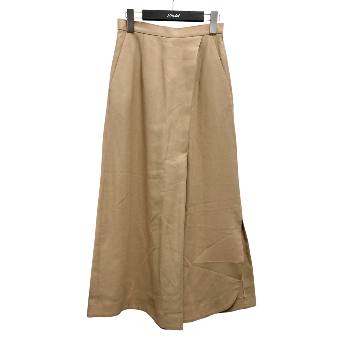 【中古】ENFOLDサマーコットンスリットワイドパンツ 300BS231 2950 ベージュ サイズ:34【価格見直し】