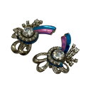 【中古】MIU MIU リボンモチーフ イヤリング シルバー サイズ:ONESIZE 【220225】(ミュウミュウ)
