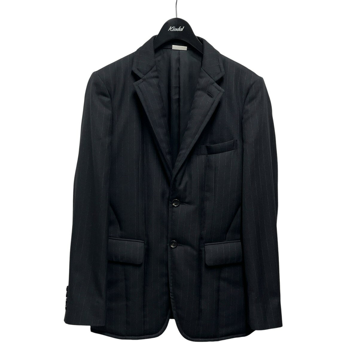 24ss CdG HOMME DEUX カチオン染ストライプ 製品染セットアップ 