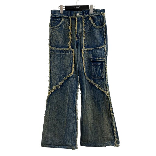 【中古】NO/FAITH STUDIOSFLARED DENIM フレアデニムカーゴパンツ インディゴ サイズ:M【価格見直し】 【中古】NO/FAITH STUDIOSFLARED DENIM フレアデニムカーゴパンツ インディゴ サイズ:M【価格見直し】