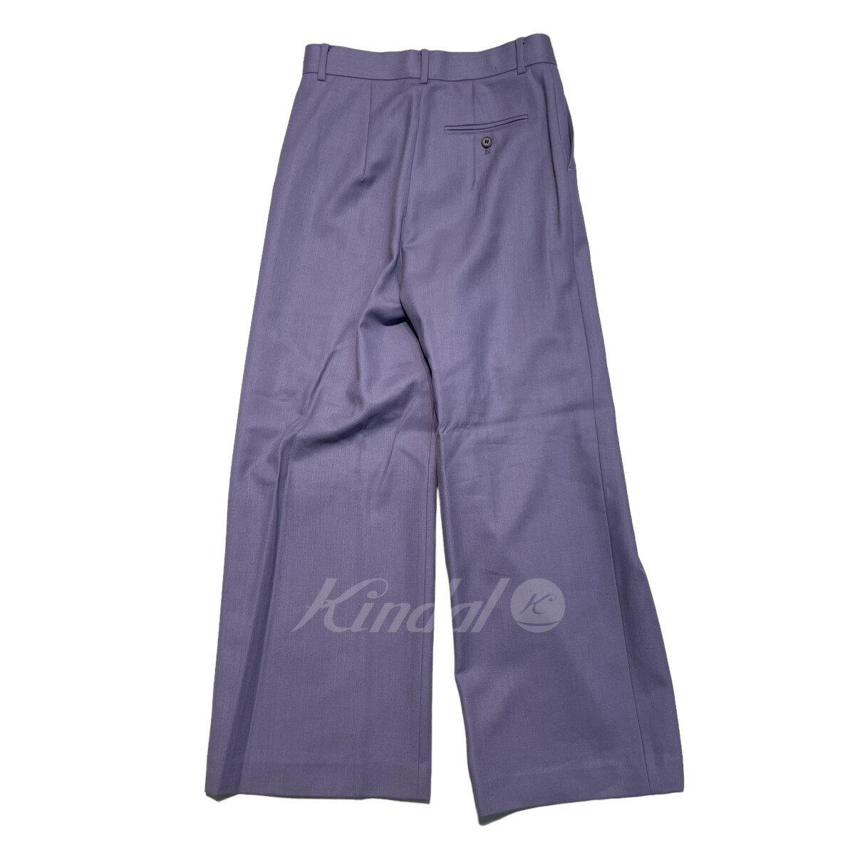 【中古】IRENE　ジップフライウールパンツ／21A88005 パープル サイズ：34 【230225】（アイレネ）