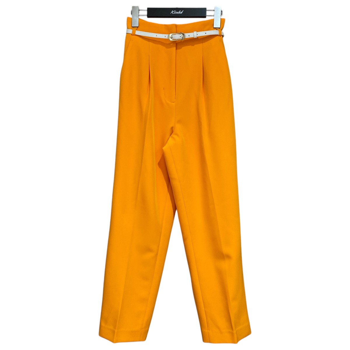 【中古】Lily Brown ベルトセットタックパンツ LWFP221058 オレンジ サイズ:0 【240225】(リリーブラウン)