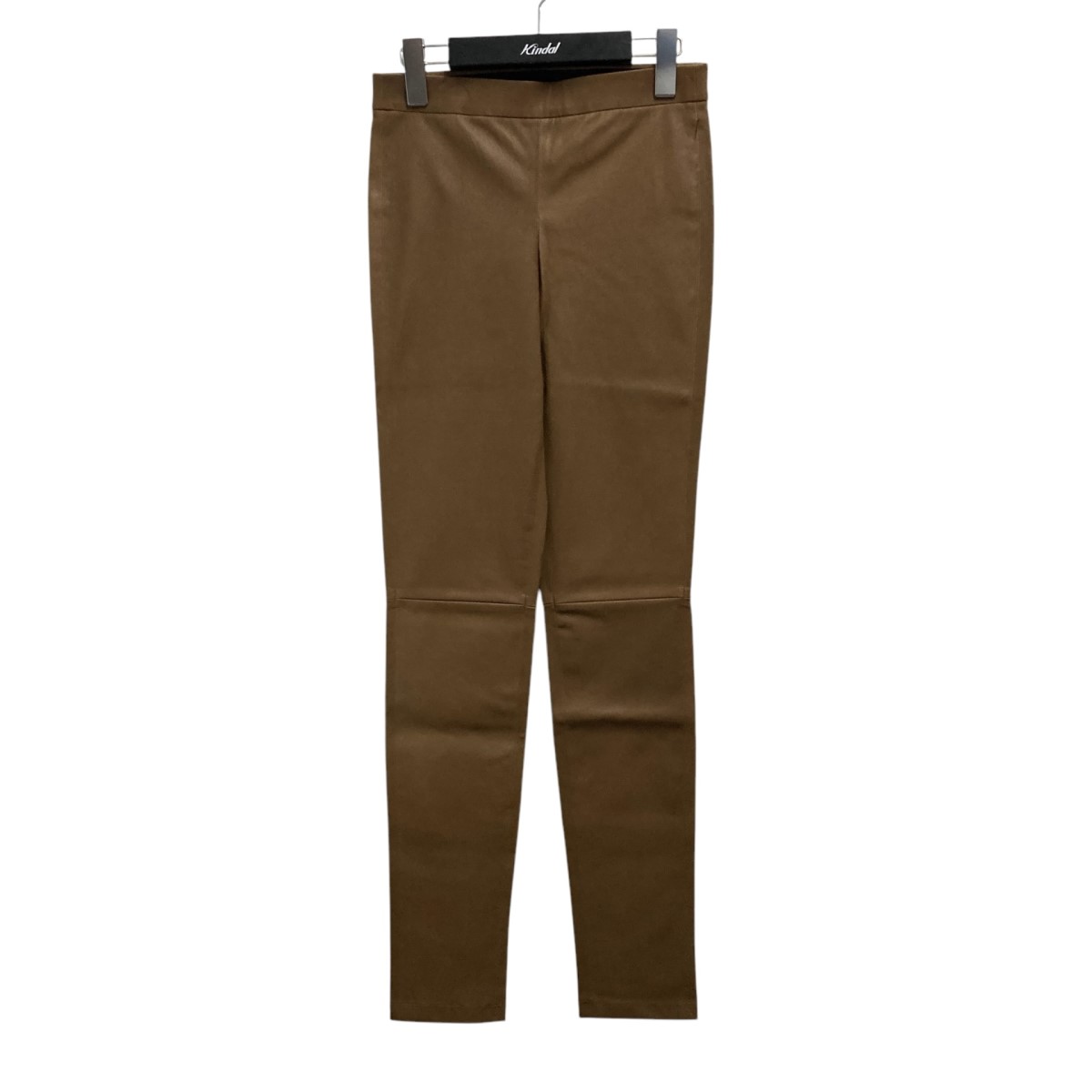 【中古】theory　NEW BRISTOL LEATHER ADBELLE L2 レザーパンツ 01 1360800 ブラウン サイズ：0 【260225】（セオリー）