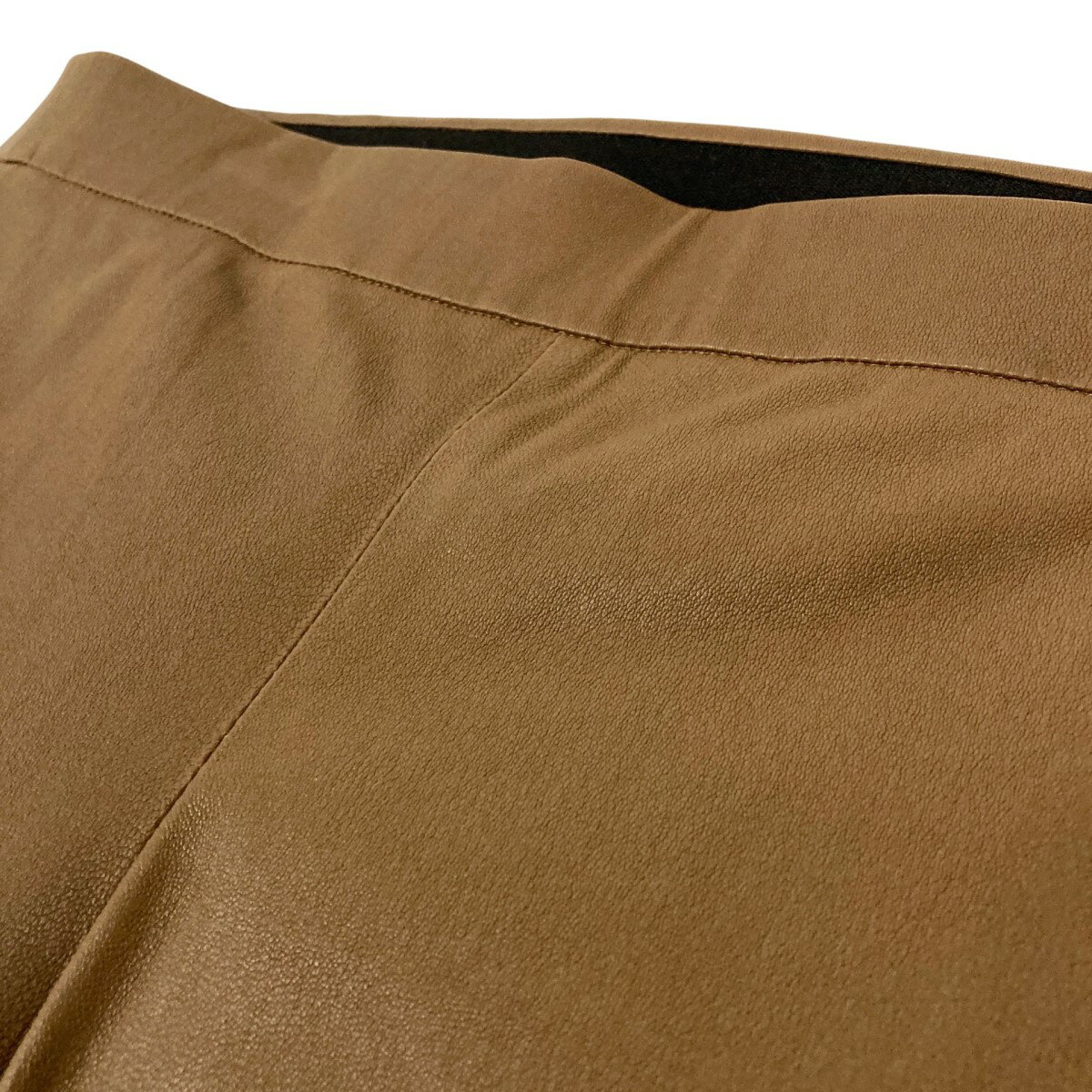 【中古】theoryNEW BRISTOL LEATHER ADBELLE L2 レザーパンツ 01 1360800 ブラウン サイズ：0【価格見直し】