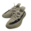 【中古】adidas YEEZY Boost 350 V2 Slate スニーカー HP7870 ベージュ サイズ:US8 【270225】(アディダス)