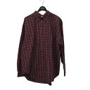 【中古】Marvine Pontiak Shirt Makers 長袖チェックシャツ レッド サイズ:表記なし 【270225】(マーヴィンポンティアックシャツ...