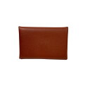 【中古】HERMES カルヴィ カードケース ブラウン 【270225】(エルメス)