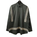【中古】beautiful people スクエアシャーティングビッグシャツ 長袖シャツ 1215106004 ブラック×ライトグレー サイズ:40 【2802...