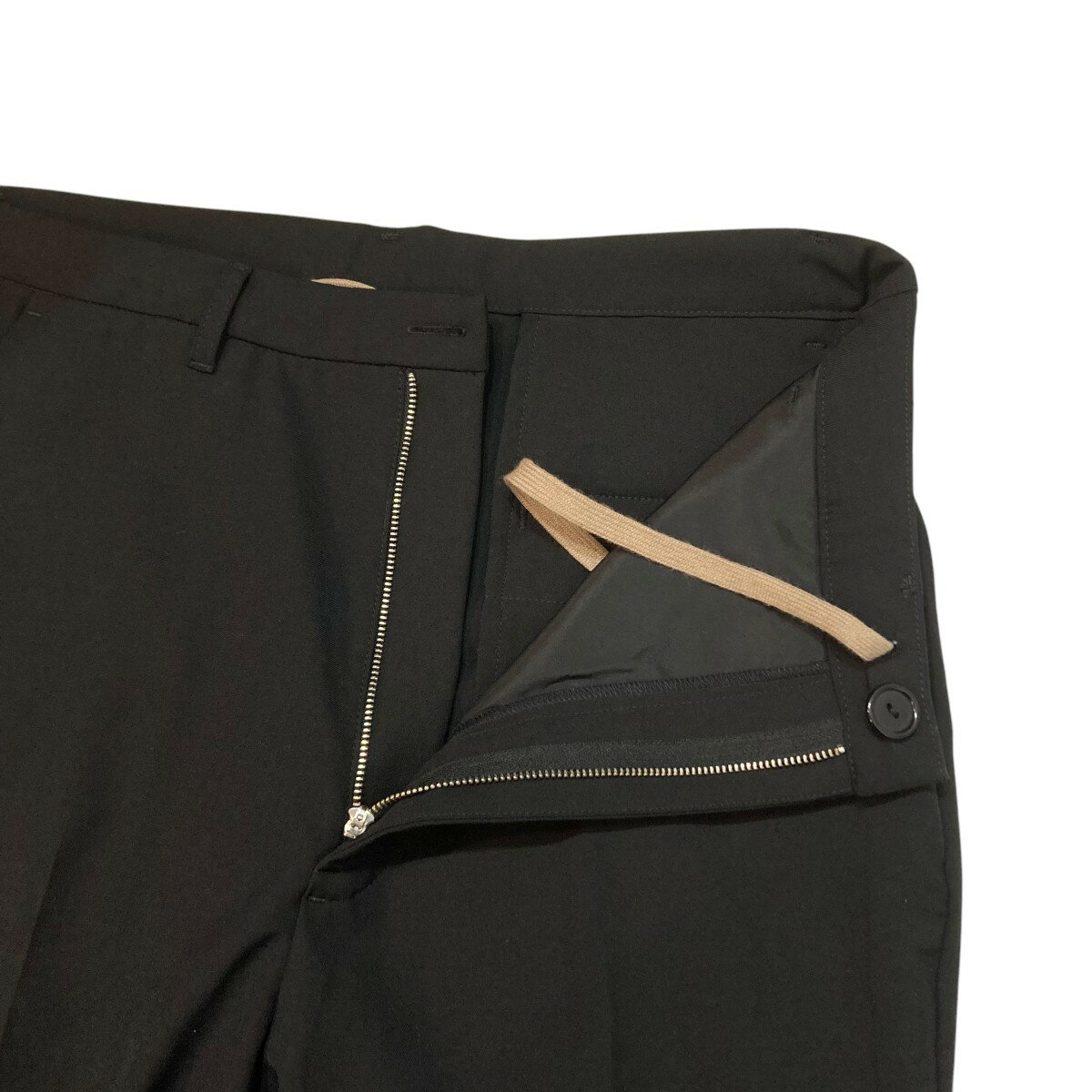 【中古】BASISBROEK　スラックスパンツ ブラック サイズ：2 【010325】（バージスブルック）