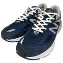 【中古】NEW BALANCE M990NV6スニーカー靴 ネイビー サイズ:US9.5(27.5cm) 【010325】(ニューバランス)