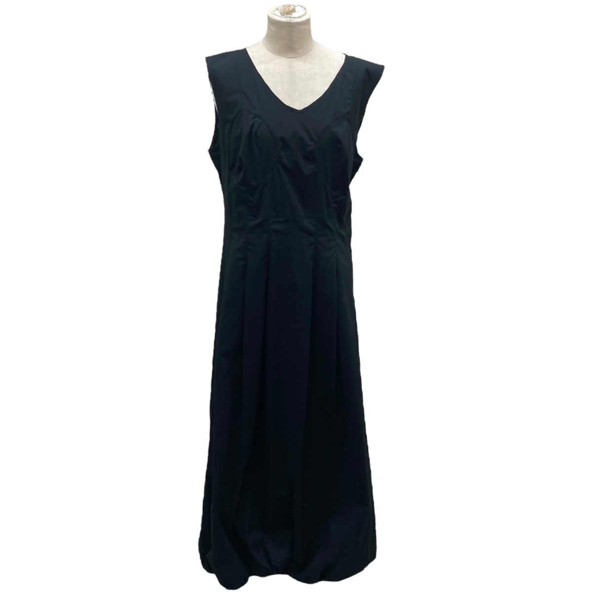 【中古】SATORU SASAKI ノースリーブワンピース SS23-DR01-104 ブラック サイズ:2 【030325】(サトルササキ)