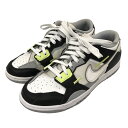 【中古】NIKE DUNK LOW SCRAP スニーカー DC9723-001 ホワイト×ブラック サイズ:US8 【030325】(ナイキ)