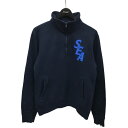 【中古】WIND AND SEA ハーフジップスウェット WDS-CLC-2-12 ネイビー サイズ:S 【040325】(ウィンダンシー)