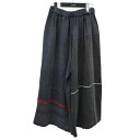 【中古】tamaki niime ワイドパンツ ネイビー×グレー サイズ:表記なし 【040325】(タマキニイメ)